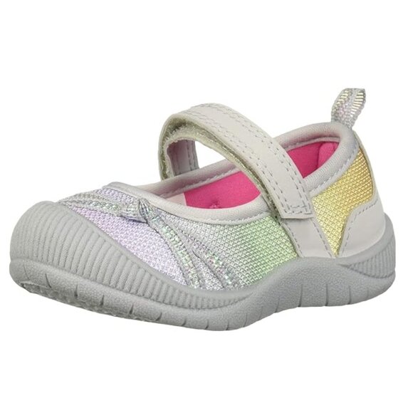 OshKosh B'Gosh Toddler Girls Blyss Velcro Strap Rainbow Mary Jane Sport Sneakers - Picture 2 of 5